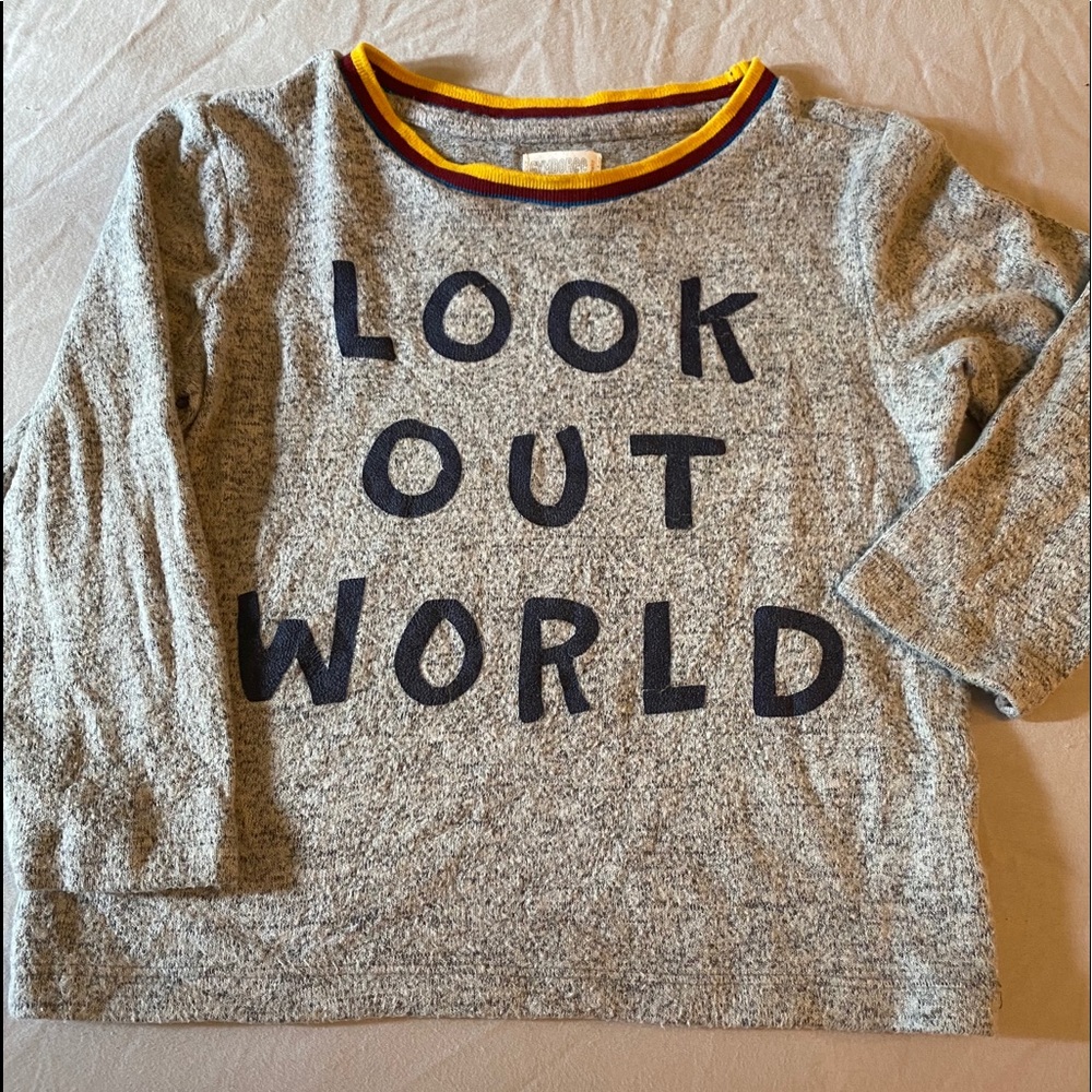 Gymboree look out world sweater